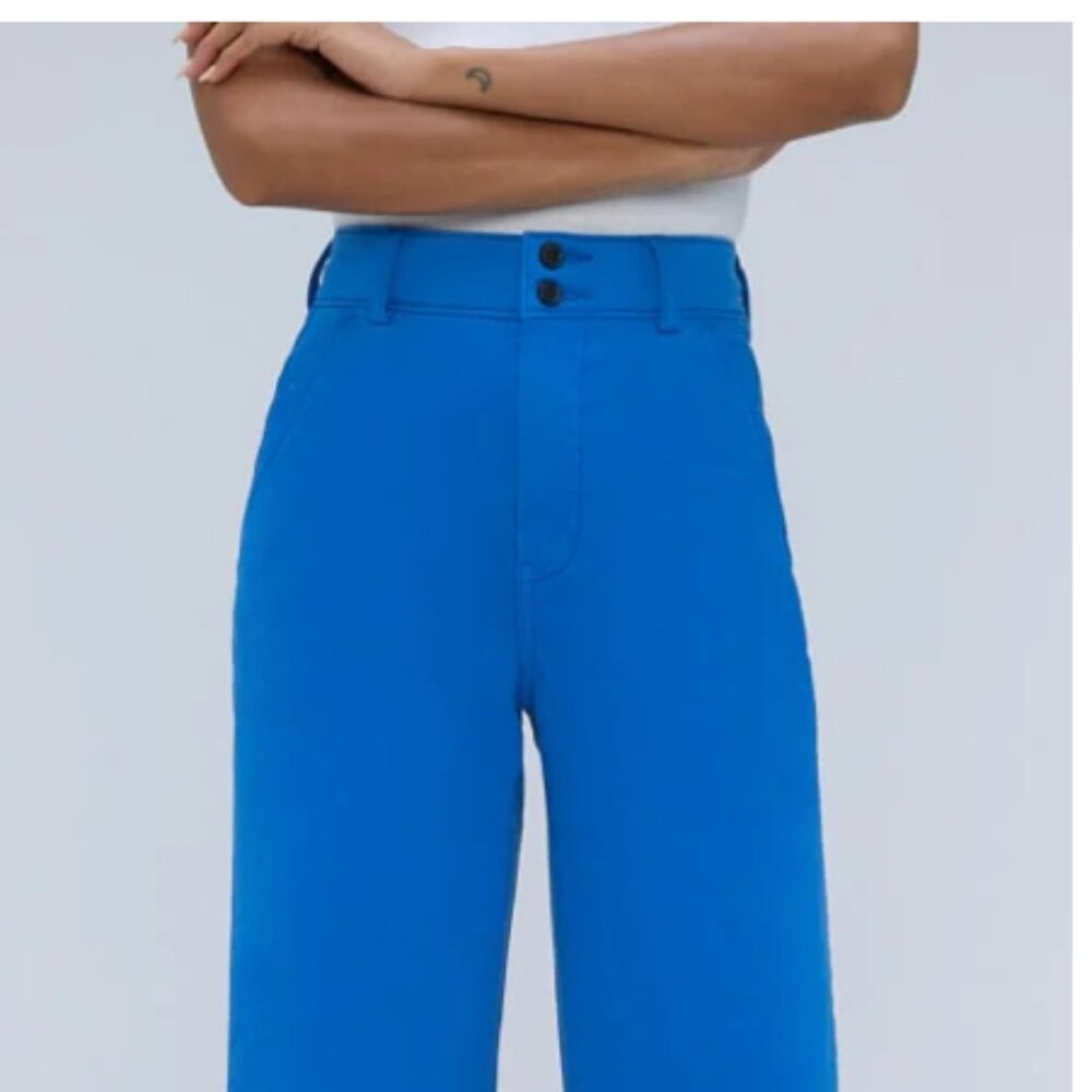 Everlane Utility Wide Leg Pant - size 00  (blue)